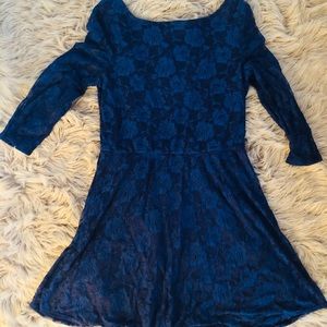 Navy blue lace dress